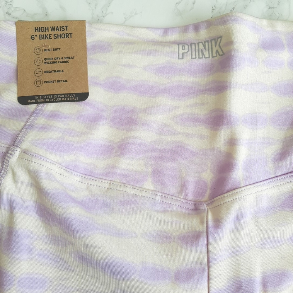 PINK VS ULTIMATE HIGH WAIST 6" BIKE SHORT WITH MESH - Picture 8 of 11
